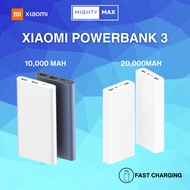 Xiaomi Mi Powerbank 3 10,000mAh 20,000mAh 22.5W Type-C 3 Output Fast Charging Android iPhone Switch