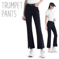 PGM Women Summer Spring Golf Pants High Waist Split Pant Legs Slim Elastic Casual Trousers Quick-dry