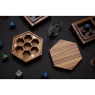 Dice Box DnD | ZEBRA WOOD Vault RPG Set Dungeons and Dragons D&D