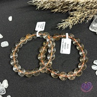 Gold Rutile Copper Rutile Crystal Bracelet Super Transparent