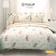 TULIP รุ่น TULIP Delight Rabbit พิมพ์ดิจิตอล DLD042 ลายกระต่าย TULIP ชุดผ้าปูที่นอน ผ้านวม