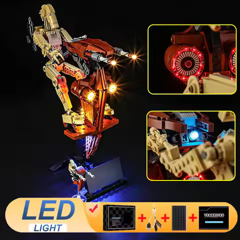 LED Light Kit For LEGO 75428 Battle Droid with STAP Decorative Lamp DIY Gift (Not Include Building B