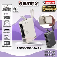 【3C Certified】Remax RPP-86 10000mAh Powerbank 30W Fast Charging Power Bank Mini Remax RPP-87 20000mA