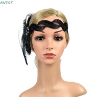 ANTOT Feather Flapper 1920s Wear Decor Fashion Gatsby Headdress