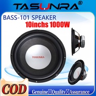 TOSUNRA Speaker 10 Inches 1000 Watts Car Subwoofer Bass Double Magnet Box Super Amplifie