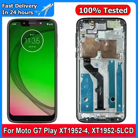 For Motorola Moto G7 Play LCD Display Touch Screen Digitizer Assembly For Moto G7 PlayXT1952-4, XT19