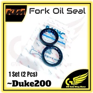 KTM DUKE 200 390 FORK OIL SEAL SET . 2PC 43 X 53 X 11 NOK DUKE200 DUKE390 RC200 RC390