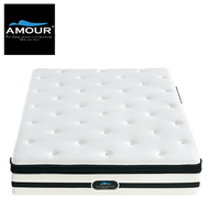 (FREE BED FRAME) AMOUR Brand 13 INCHES SUPERCOOLER Eco-Cooling Pocket Spring mattress with latex topper