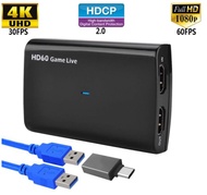 HDMI เกมการ์ดบันทึกสำหรับสตรีมสด วิดีโอ 1080P HD Y&amp;H HDMI HD Video Capture Card 4K 30P In/Out 1080P 60fps For Game/Video