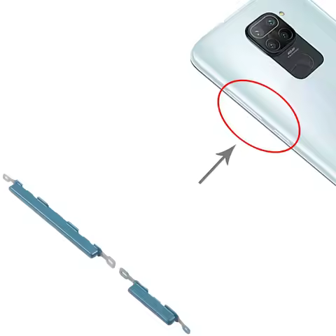 For Xiaomi Redmi Note 9/Redmi 10X 4G Power Button and Volume Control Button Side key Flex Cable Repl