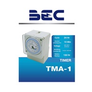 BEC Timer เครื่องตั้งเวลา นาฬิกาตั้งเวลา แบบใช้มือหมุน ตั้งง่ายมาก มีแบตในตัว รุ่น TMA-1