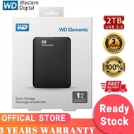 CHEKOUT Ready stockWD External Hard Disk 2TB 1TB External Hard Disk External HDD Hard Disk usb3 Hard