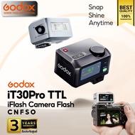 Godox Flash iT30Pro - TTL HSS 900mAh - ออโต้ แมนนวล iFlash Camera / Pocket Flash - รับประกันศูนย์ Go