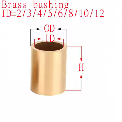 5pcs-10pcs Brass Bushing M2 M3 M4 M5 M6 M8 M10 Brass Oil Bearing Copper Brass Sleeve Bearing Sleeve 