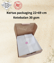 (I PAK = 50 PCS) KERTAS PACKAGING UKURAN 22X69KERTAS PACKAGING/ KERTAS TISU/KERTAS / KERTAS PACKAGIN
