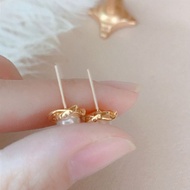 999 Sterling Silver Needle Freshwater Pearl Earrings Female Real Pearl 2024 Temperament High-End Ear