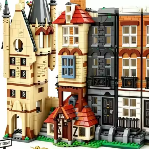 Moc The Burrow Grimmauld Place 4 Privet Drive Astronomy Tower Model Building Blocks Toys for Birthda