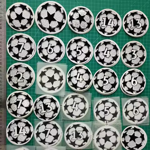 Numbers 2-15 Football Armbands Team Sport Patch Decals