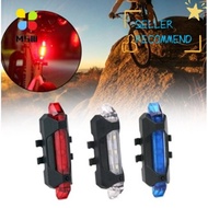 Bike Taillight Light LED Waterproof Rear Tail Light USB Rechargeable Mountain Bike Light Safety Warning Light