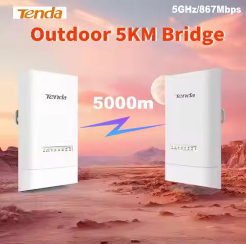 Tenda OS3 5KM 5GHz 867Mbps Outdoor CPE Wireless 5G WiFi Repeater Extender Router AP Access Point Wi-