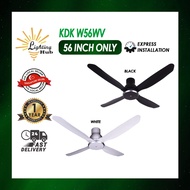 KDK Ceiling Fan (W56WV)/ DC MOTOR / WITH REMOTE CONTROL / 4 BLADE / 9 SPEED