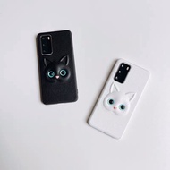 Cartoon Cat Face Leather Huawei Case Huawei P30 P30Pro P40 P40Pro Casing