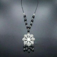 aksesoris kalung wanita kalung hijab simple silver