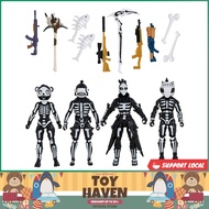 [sgstock] Fortnite Squad Mode Skull Squad, Four 4-inch Highly Detailed Figures with Weapons and Harvesting Tools (FNT103