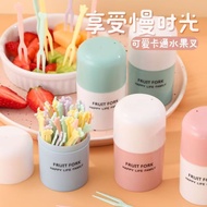 Fruit Fork Set Disposable Plastic Snack Small Fork