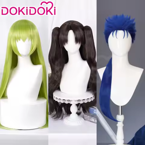 IN STOCK Tohsaka Rin Enkidu Saber Culann's Hound Cosplay Wig Game Fate/stay Night DokiDoki Wig
