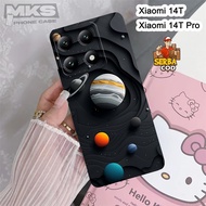 HP XIAOMI 14T/14T PRO Case - PLANET Motif - Cellphone Case - XIAOMI 14T/14T PRO Softcase - Casing XI