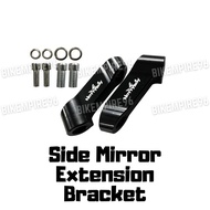 QJ Fortress 350 Motorcycle Side Mirror Vietnam Design Clear Glass 360 Adjustable Angle QJ Motor Fort