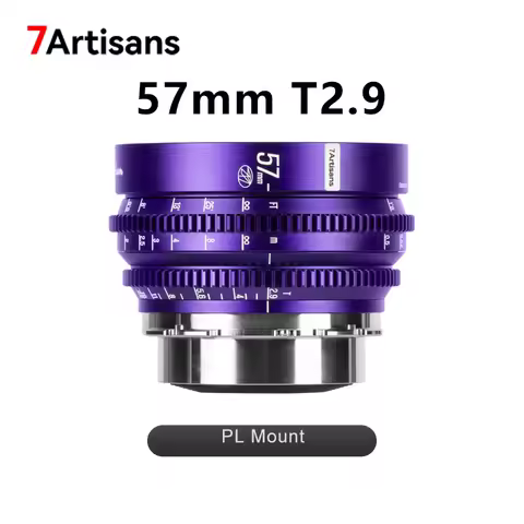 7artisans 57mm T2.9 Floral Bloom Series Full Frame Manual Prime Lens Art Cine Camera Lens for Photog