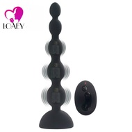 LOAEY 3 Speed 10 Mode Wireless Remote Control Vibrator Anal Beads Butt Plug G Spot Vibrator Prostata Sex Toys Dropshippi
