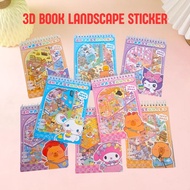3D BOOK LANDSCAPE STICKER 3D Mini Premium Decoration Creative STICKER BOOK