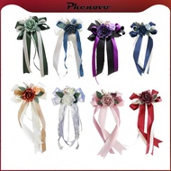 [Phenovo] Aisle Chair Backrest with Floral Pattern, Wedding Aisle Decoration for Party Decoration