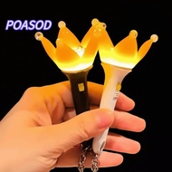 MAYSHOW Kpop Lightstick, Mini Black White Bigbang Lightstick, Fashion Crown Shape Portable Keychain 
