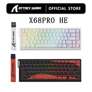 ATTACK SHARK X68 PRO HE Wireless Rapid Trigger Gaming Keyboard 8K Polling Rate Hot-Swap RGB Backlit
