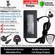 Chicony A15-180P1A 180W 20V 9A 4.5*3.0mm DC Power Adapter Charger MSI Pulse GL66 GL76 Katana GF66 GF