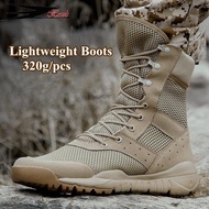 35 48 Size Men Women Ultrallight Outdoor Climbing Shoes Tactical Training Army Boots Summer Breathable Mesh Hiking Desert Boot