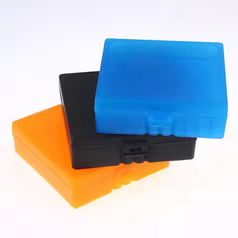 【W】100 Rounds Storage Box For 9mm Rifle Pistol Ammunition Bullets Case Holder Flip-Top Hinge-Top Des