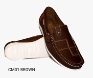 Max Barens CM 01 Brown Sepatu Kulit Pria Casual Keren Original