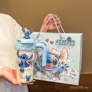 Girls Ice Master Cup Thermos Cup Water Bottle Stainless Steel New Style High-value Water Cup Stitch 