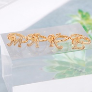 Hyl Jewelry 189J huruf Cincin Titanium Wanita Emas Muda Anti Karat Asli Silver Emas Couple Dewasa Da