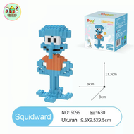 Mainan Nano Blocks Spongebob Mini Series Mainan Bricks Hiasan Karakter Animasi