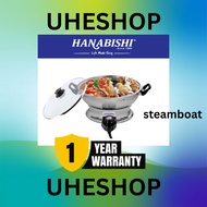 HANABISHI 2 IN 1 STEAMBOAT STAINLESS STEEL BOWL (4L) HA3322 HA-3322 HA3922