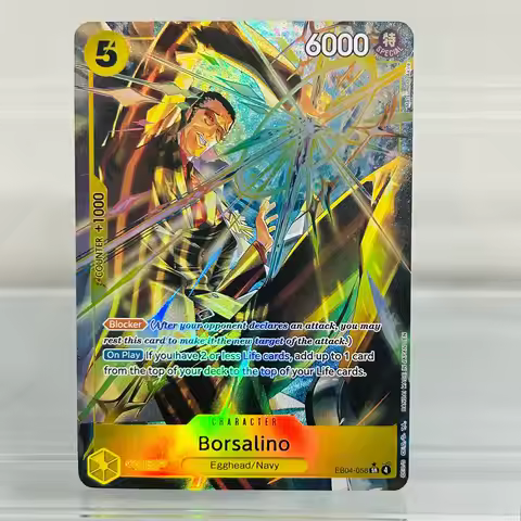 One Piece English EB04-058 SR Borsalino Gold Foil & Holographic Foil DIY Premium Anime Collection Ca