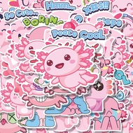HP 100PCS Cute Axolotl Animal Stickers Aesthetic Stickers Waterproof Stickers Adhesive Stickers Wate