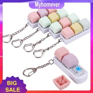 Keyboard Fidget Toy Fidget Clicker Key Switch Keychain Shaft Tester for Adult