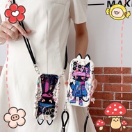 HX| For iPhone 6 6s 7 8 Plus X XR Xs Max 11 12 13 14 15 16 Pro Max SE 2020 Dynamic Cat with lanyard 